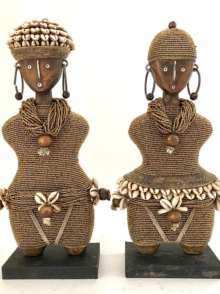 Carved Wooden Doll (11.8 in) DFF30G for wholesale by Terracotta Grey