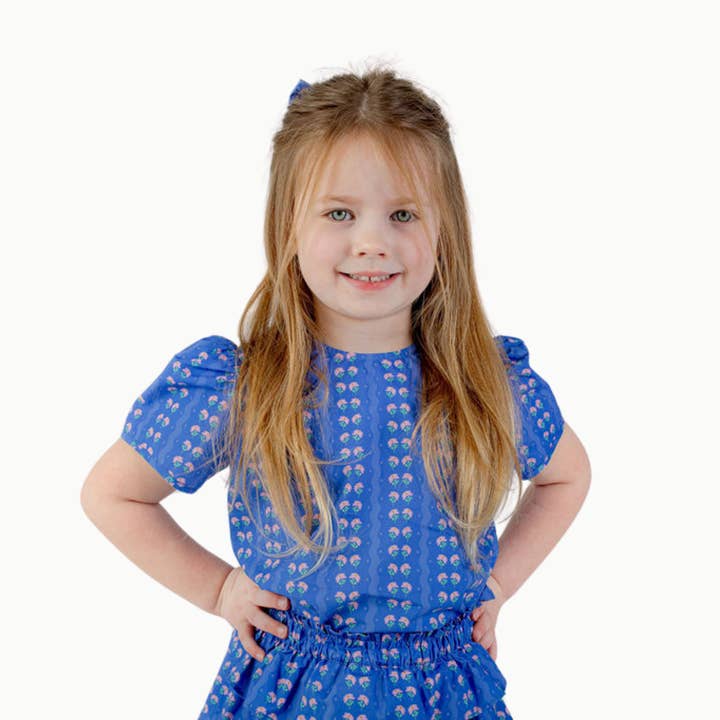 Puff Sleeve Blouse in Floral for wholesale by Nella June