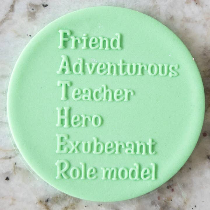 FATHER Cookie Biscuit POPup Stamp for wholesale by Cut Bake Stamp