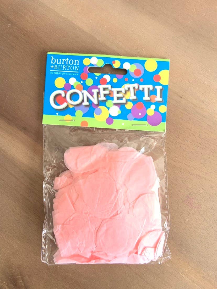 Hullaballoons - Wholesale Confetti - Light Pink Confetti | Light Pink Gender Reveal Confetti 1
