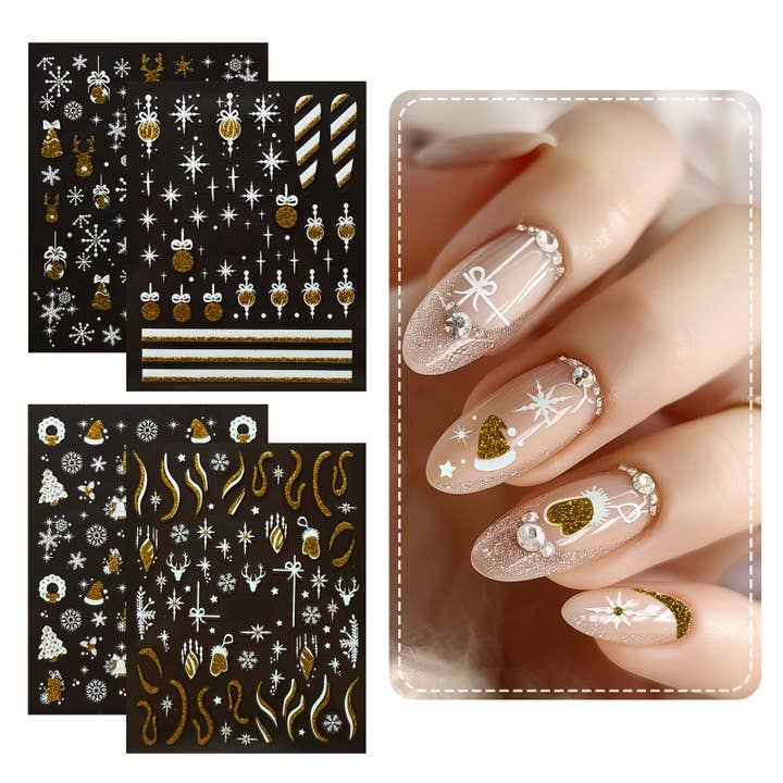 Wrapables.com - Wholesale Nail Art/Decal - Wrapables 5D Embossed Nail Art Stickers 4pcs4
