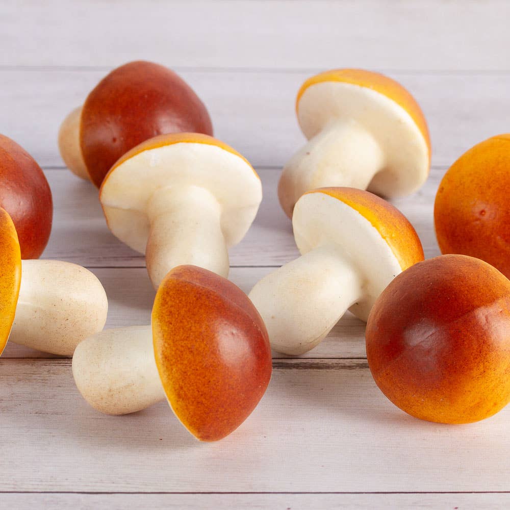 Factory Direct Craft - Wholesale Decorative Tabletop Object - Artificial Light Brown Button Mushrooms (Pack of 7)1