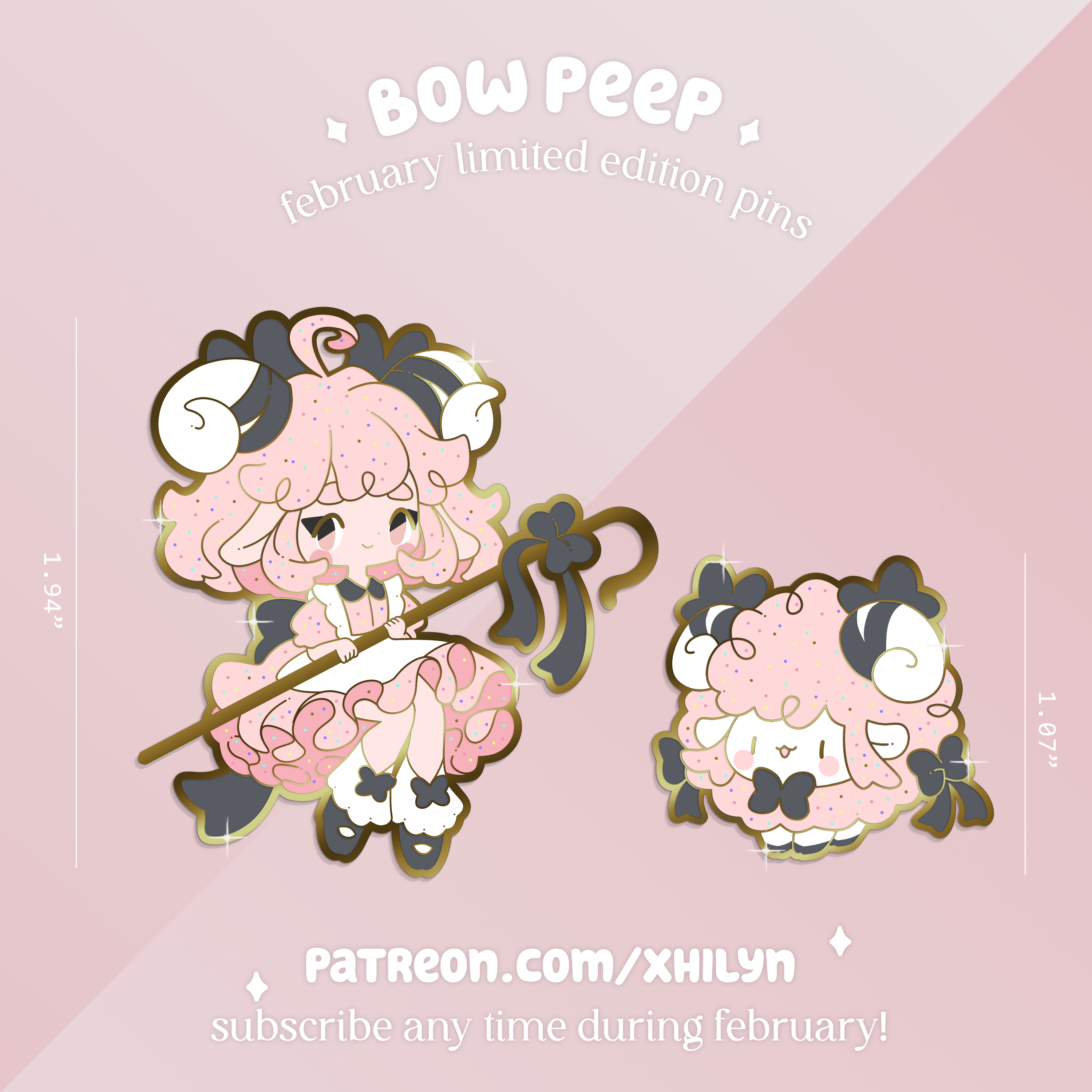 Xhilyn - Wholesale Lapel Pin/Button - Bow Peep Pins - Feb 202510