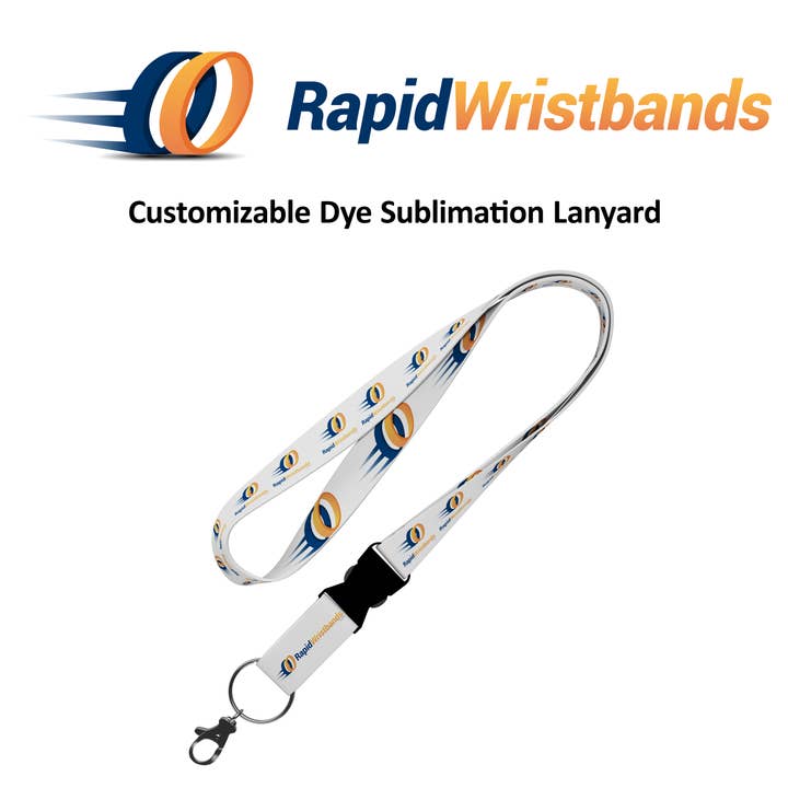 RapidWristbands - Wholesale Lanyard - Unisex - 100 pcs Pack Custom Double Side Full Color Print Lanyard1