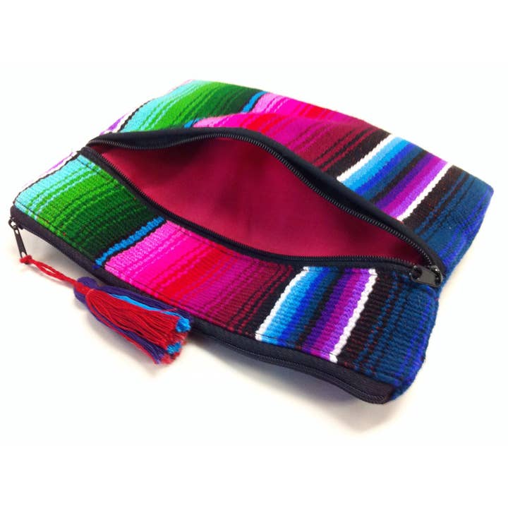 Lumily - Wholesale Clutch Bag - Women's - Hacienda Sarape Striped Multicolor Clutch - Guatemala6