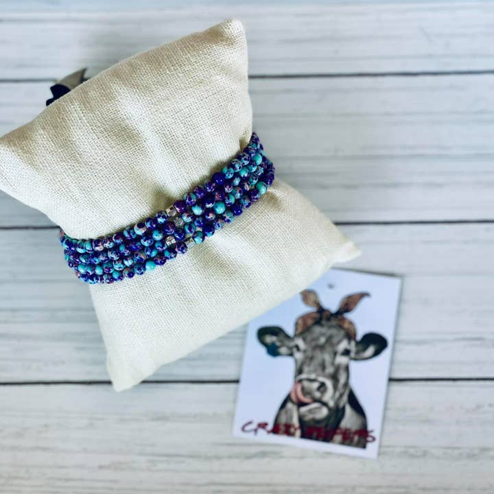 Crazy Heifers Wholesale - Wholesale Beaded Bracelet - 4-Strand Wrap Bracelet