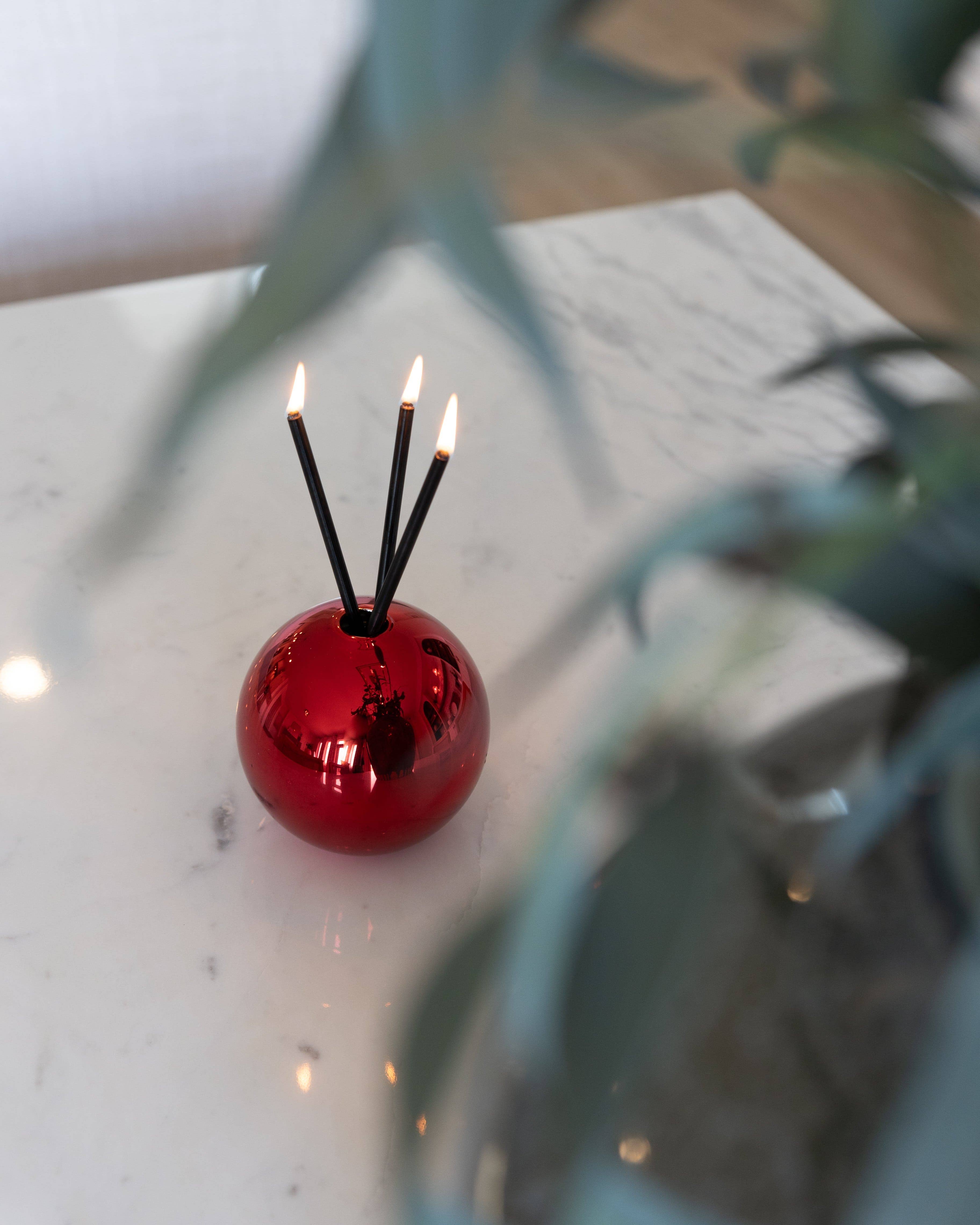 Everlasting Candle - Wholesale Candle Holder - Neva Vase, Red Metallic [Case of 6]14