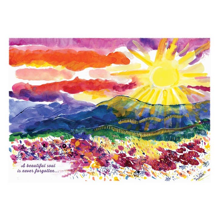 105_Morning Sun Jewish Sympathy Card for wholesale by Another Creation by Michele Pulver, LLC