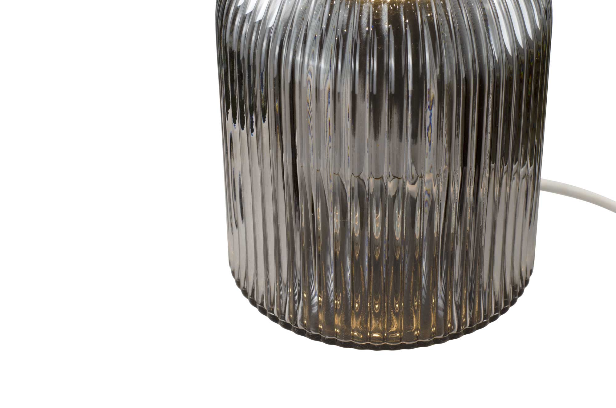 C-Création – Großhandel Stehlampen – Charmy farbige Tischlampe aus geriffeltem Glas22