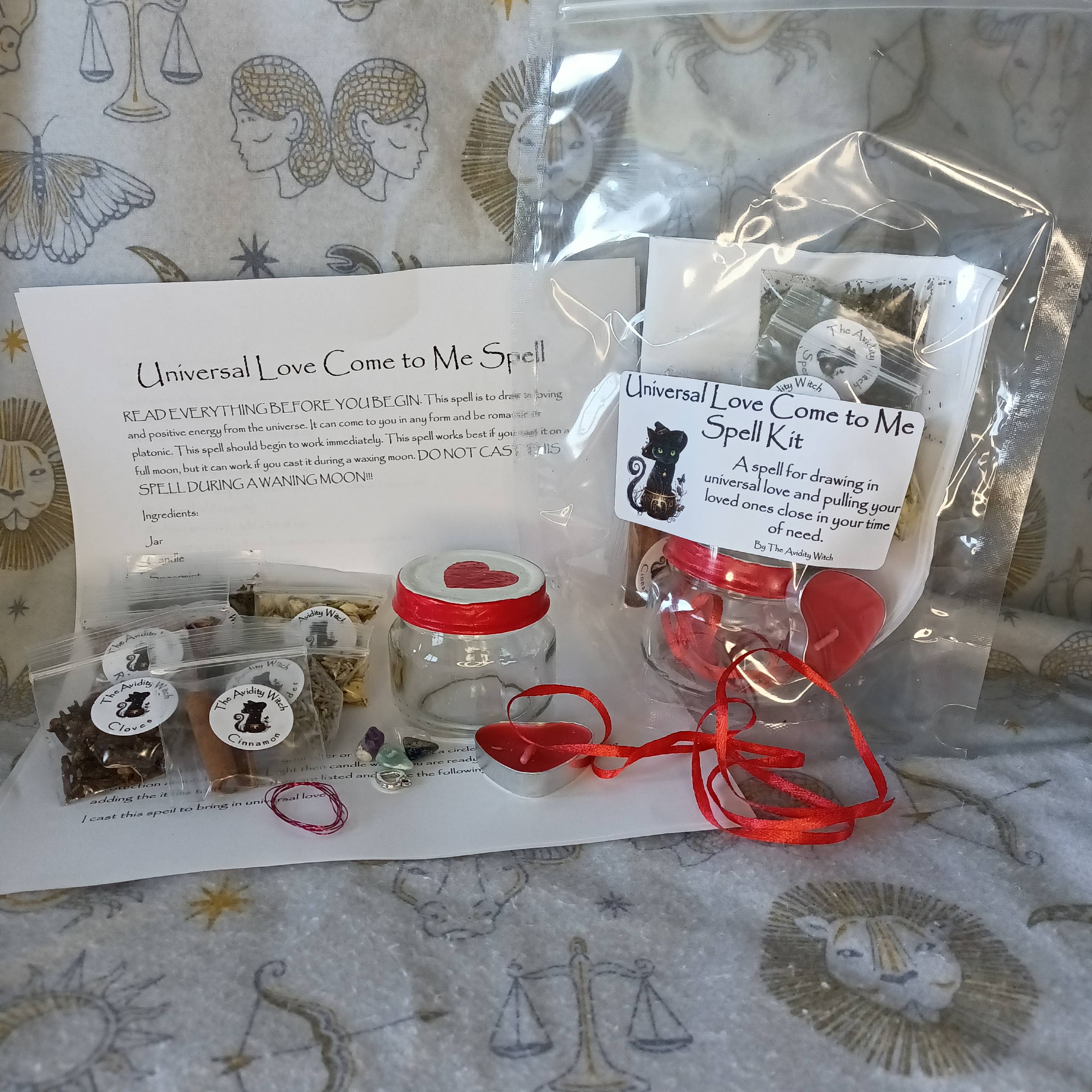 The Avidity Witch - Wholesale Meditation Supplies - Universal Love Come to Me Spell Kit15