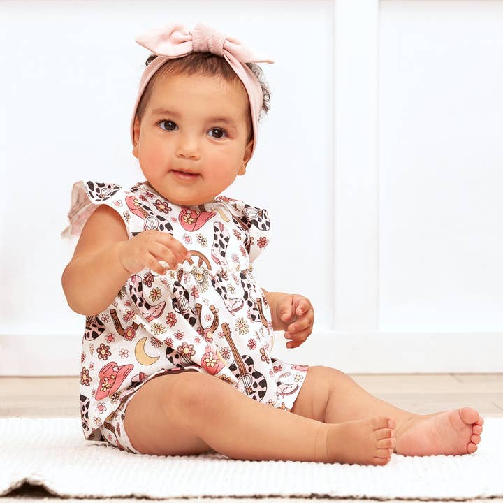Tesa Babe - Wholesale Bodysuit (Non-Footed) - Baby - Cowgirl Cutie Bamboo Skirted Bodysuit