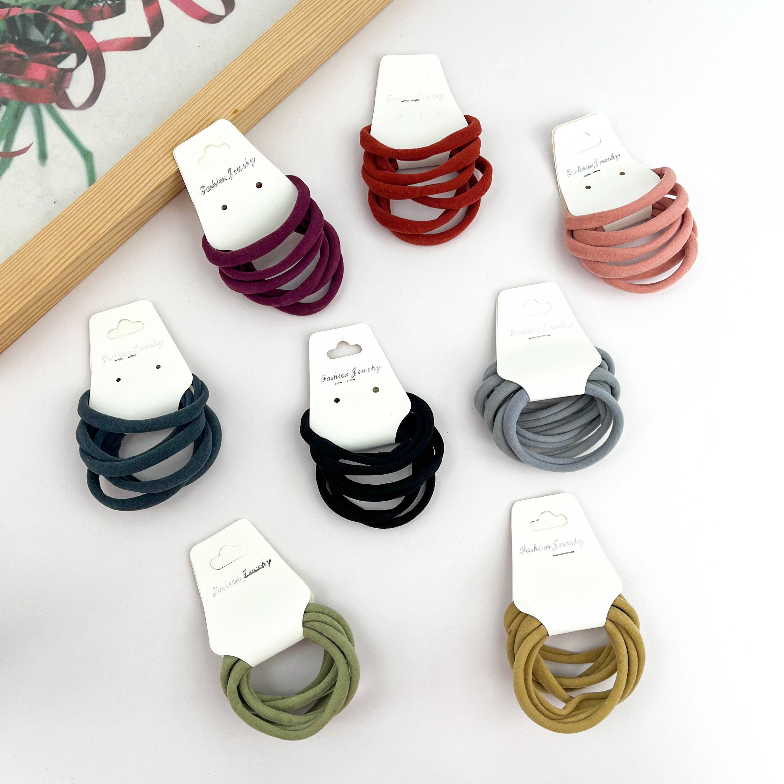 SoapElenGlen – wholesale Hårsnoddar – Dam – Set med sömlösa hårsnoddar, enkla högelastiska gummiband11