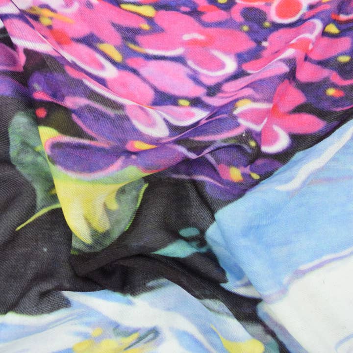 Dupatta Designs – Cachecol - Mulher por atacado – Lenço Valentino Floral Bouquet