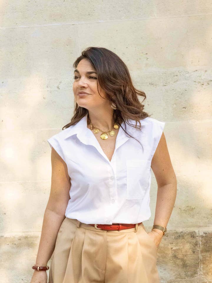 Betty Shirt Pattern for wholesale by Clématisse Pattern