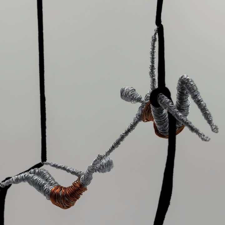 Haritopoulou - Wholesale Sculpture - Aerial Yoga Women Figure Wire Sculptures2