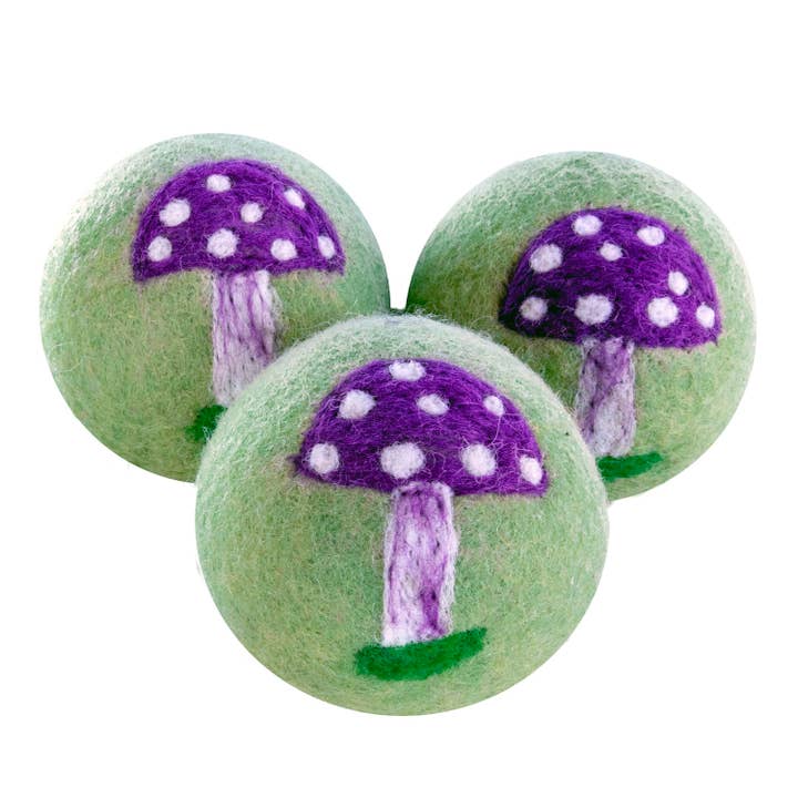 Drogerballen: Magische Paddenstoel, Set van 3 voor wholesale door dZi Handmade