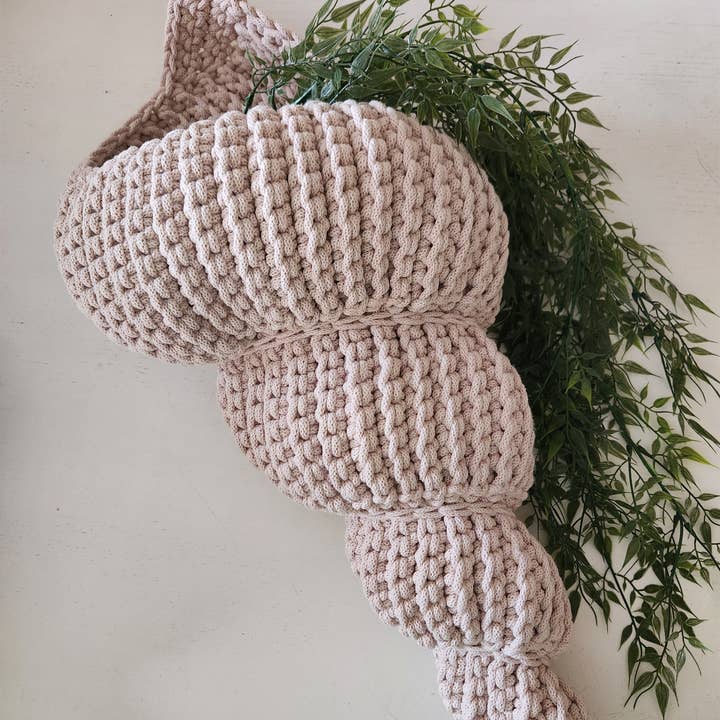 Naturalmarjory - Wholesale Basket - Bulot XXL, bohemian style “shell” decorative basket