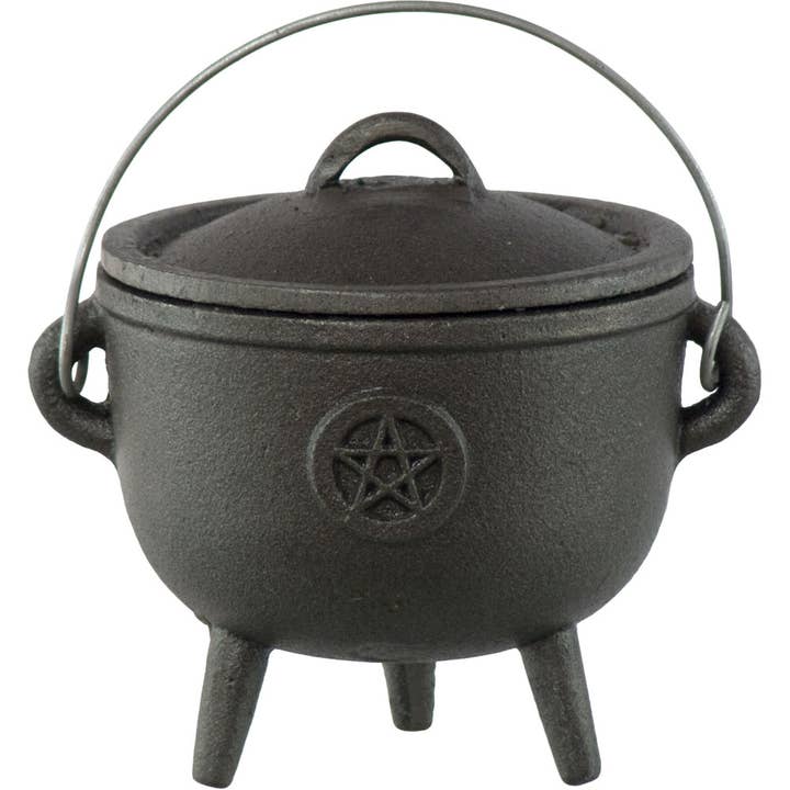 Cast Iron Cauldron Small 4.5in Pentacle (Each) for wholesale by Kheops International