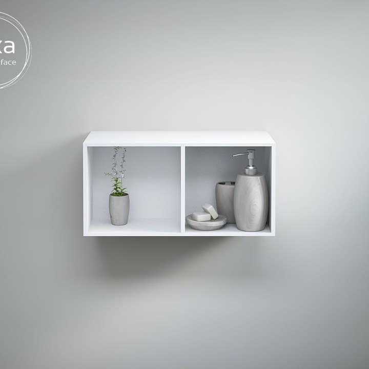 Niche murale horizontale en solide surface "VERCO" pour la vente par BAINS NEO