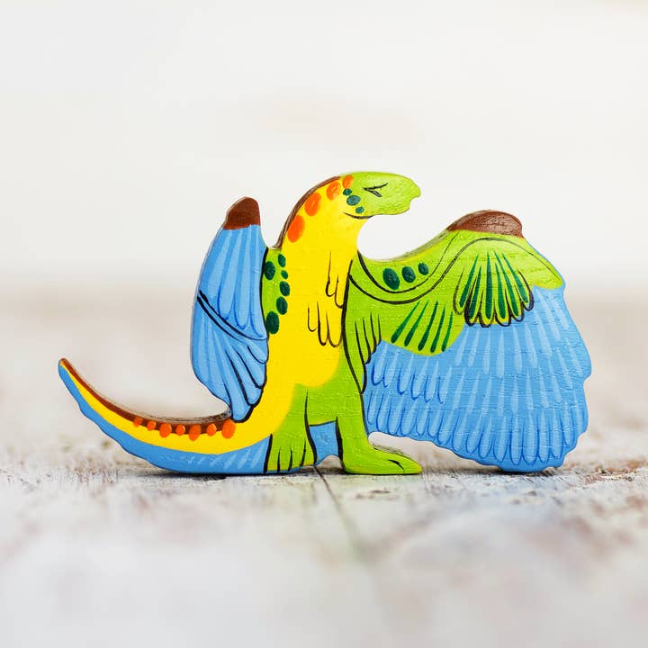Wooden Archaeopteryx toy Dinosaur figurine Dinosaurs Playset for wholesale by Wooden Caterpillar Toys