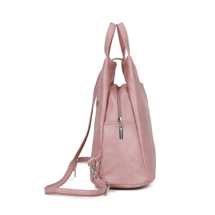 Ellas Trading – wholesale Backpack – Women's – Stylish Casual Anti-Theft Backpack Side Zipper Pockets15