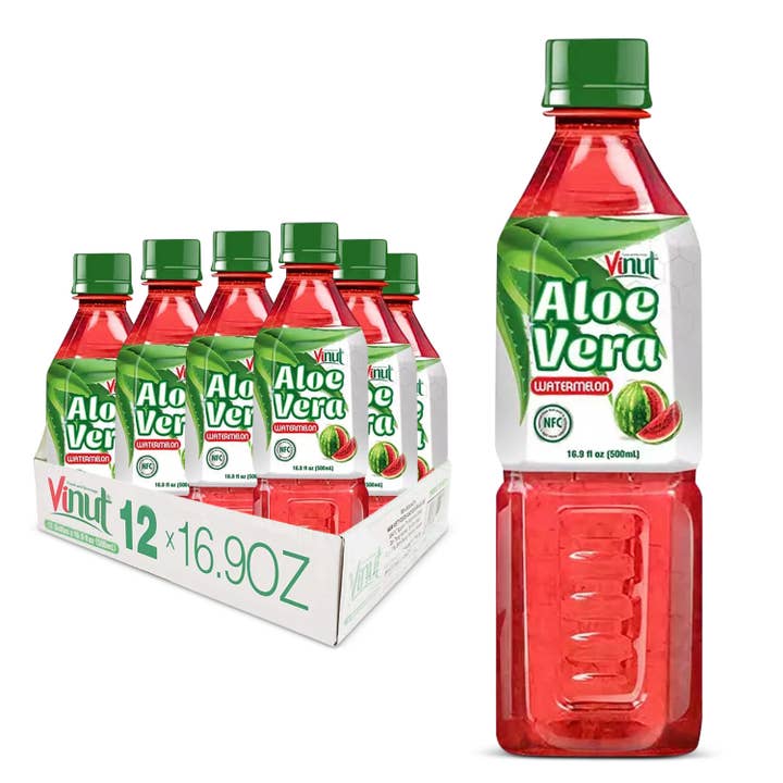 Horizon Top Market - Wholesale Fruit Juice - Alo Vera Juice Watermelon Flavour pack of 12