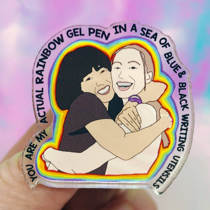 Alfinete de Lapela de Acrílico Maya e Anna por atacado de The Foxy Hipster