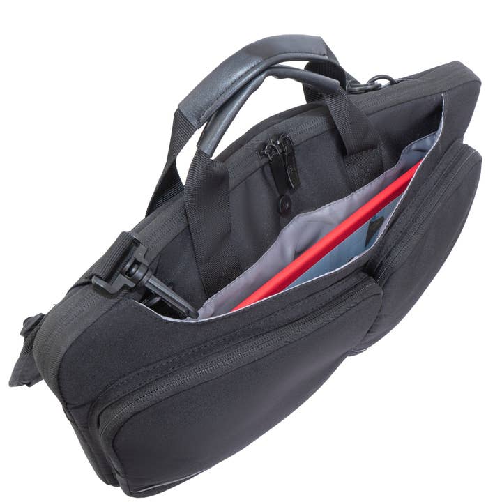 Magid - Wholesale Laptop Bag - Unisex - Jack Abrahams |The Preppy | 18-In Men's Lightweight Twill Laptop Briefcase with Reflectors4