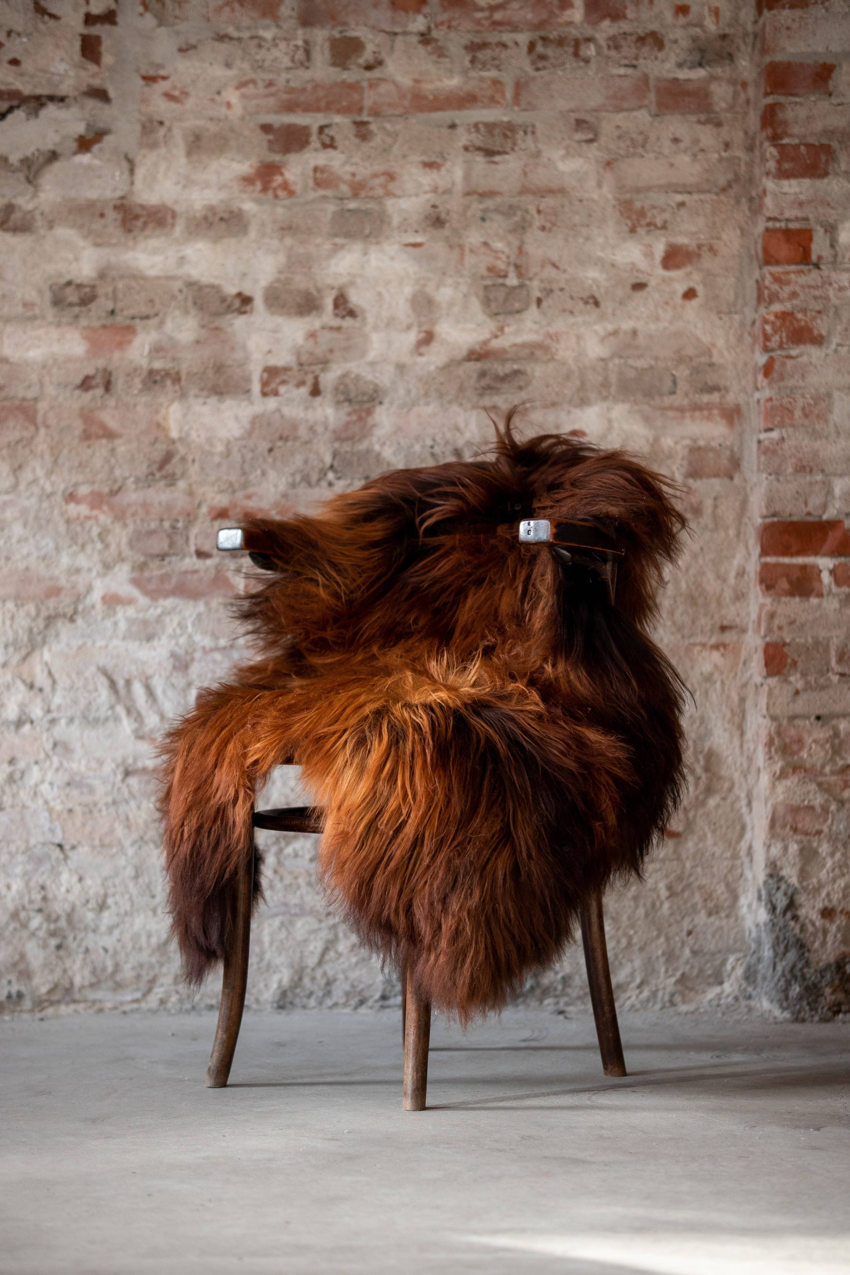 Van Buren - Wholesale Chair - Icelandic sheepskin flamed brown3