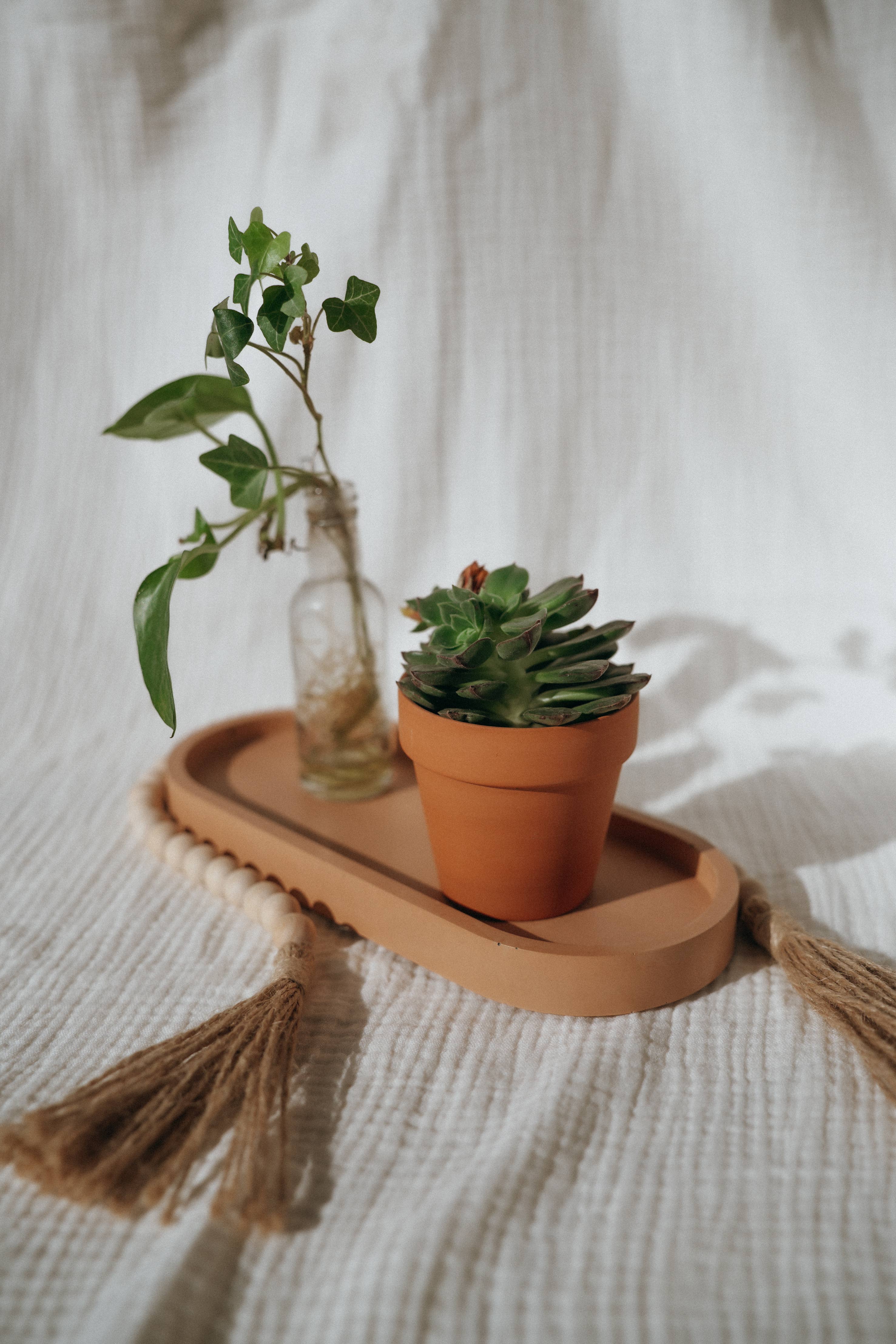 Joyful Nest Design Co. - Wholesale Decorative Tray - Decorative Tray | Oval Concrete Tray | Soap Bottle Tray 10