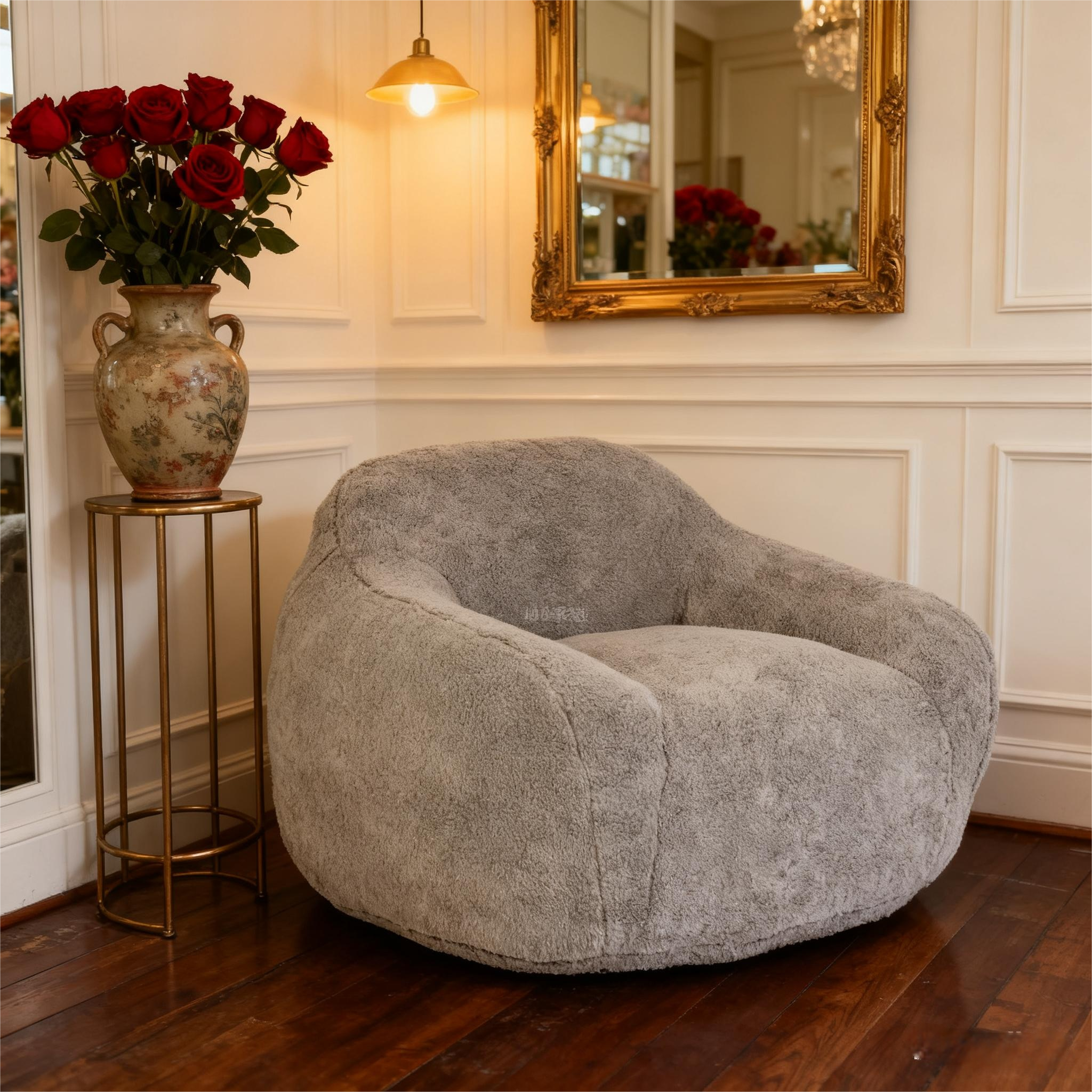 HOMYCASA DESIGN INC - Wholesale Chair - Giant Bean Bag Sofa Chair with Armrests and Memory Foam1