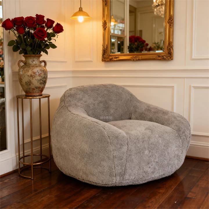 HOMYCASA DESIGN INC - Wholesale Chair - Giant Bean Bag Sofa Chair with Armrests and Memory Foam1