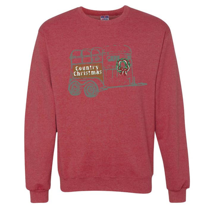 Country Christmas Holiday Västerländsk grafisk tröja för wholesale av Pink House On River Road