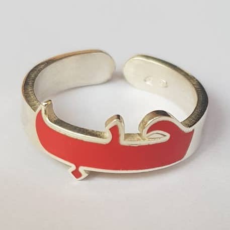 Hob Calligraphy Ring / Love Sterling Silver Ring for wholesale by Scene studio