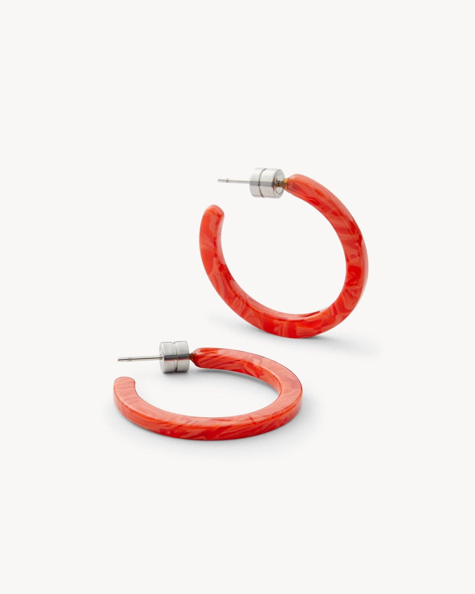 MACHETE - Vendita all'ingrosso Orecchini a cerchio - Mini cerchi in Poppy2