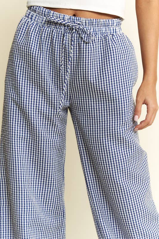 JADE BY JANE - Wholesale Pants - Women's - Gingham boxer pants2