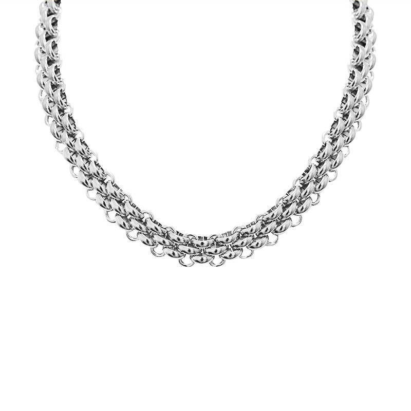 AMORINO SRL - Wholesale Link & Chain Necklace - THICK CHAIN NECKLACE - JN25124C271