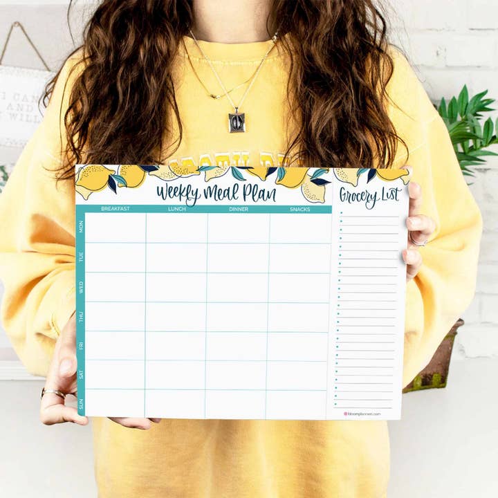 bloom daily planners - Wholesale Notepad - Horizontal Meal Planning Pad, 8.5x11 in11