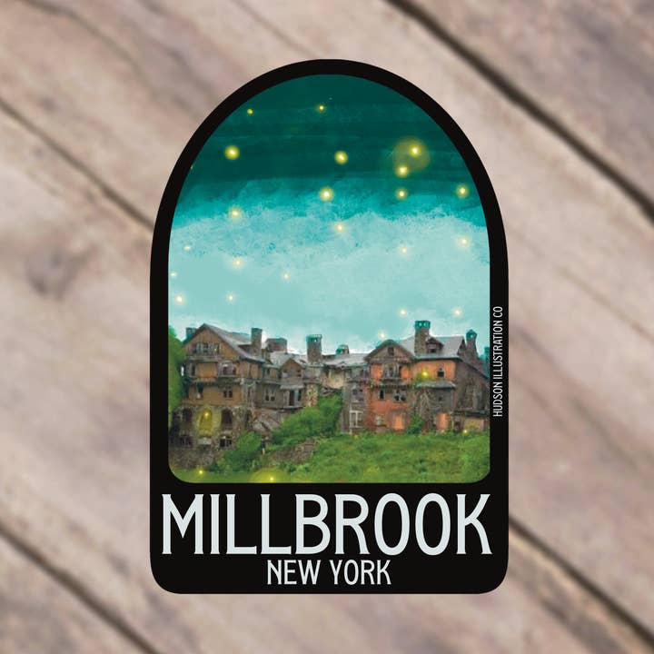 Milbrook, New York voor wholesale door Hudson Illustration Co - About Town Co