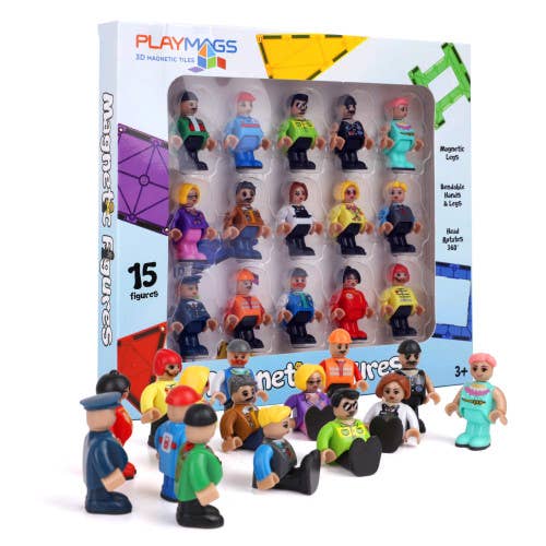 Playmags Magnetic Community Figures, Set of 15 Figures for wholesale by The Toy Group