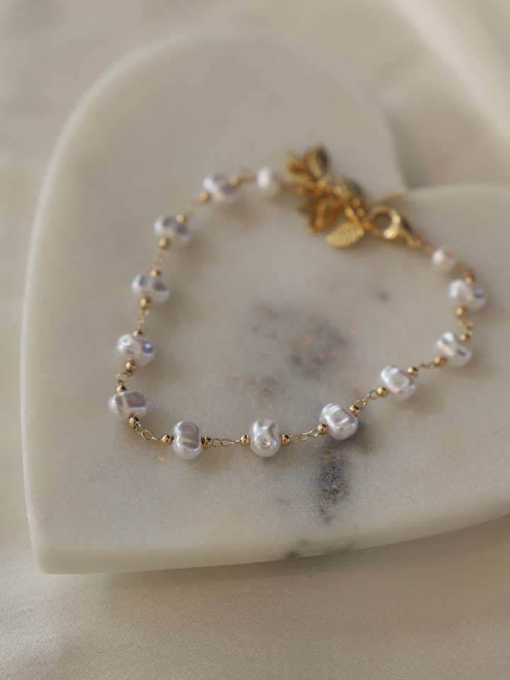 Pulseira de corrente com pérolas. por atacado de Katie Waltman Jewelry