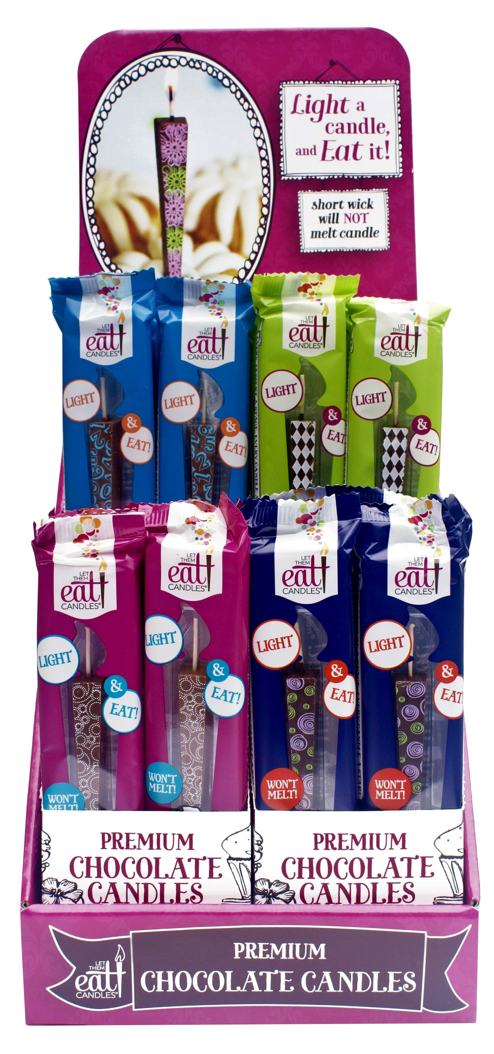 Let Them Eat Candles - Wholesale Cake Candle - LTEC Single - Circle Swirls (Milk)8