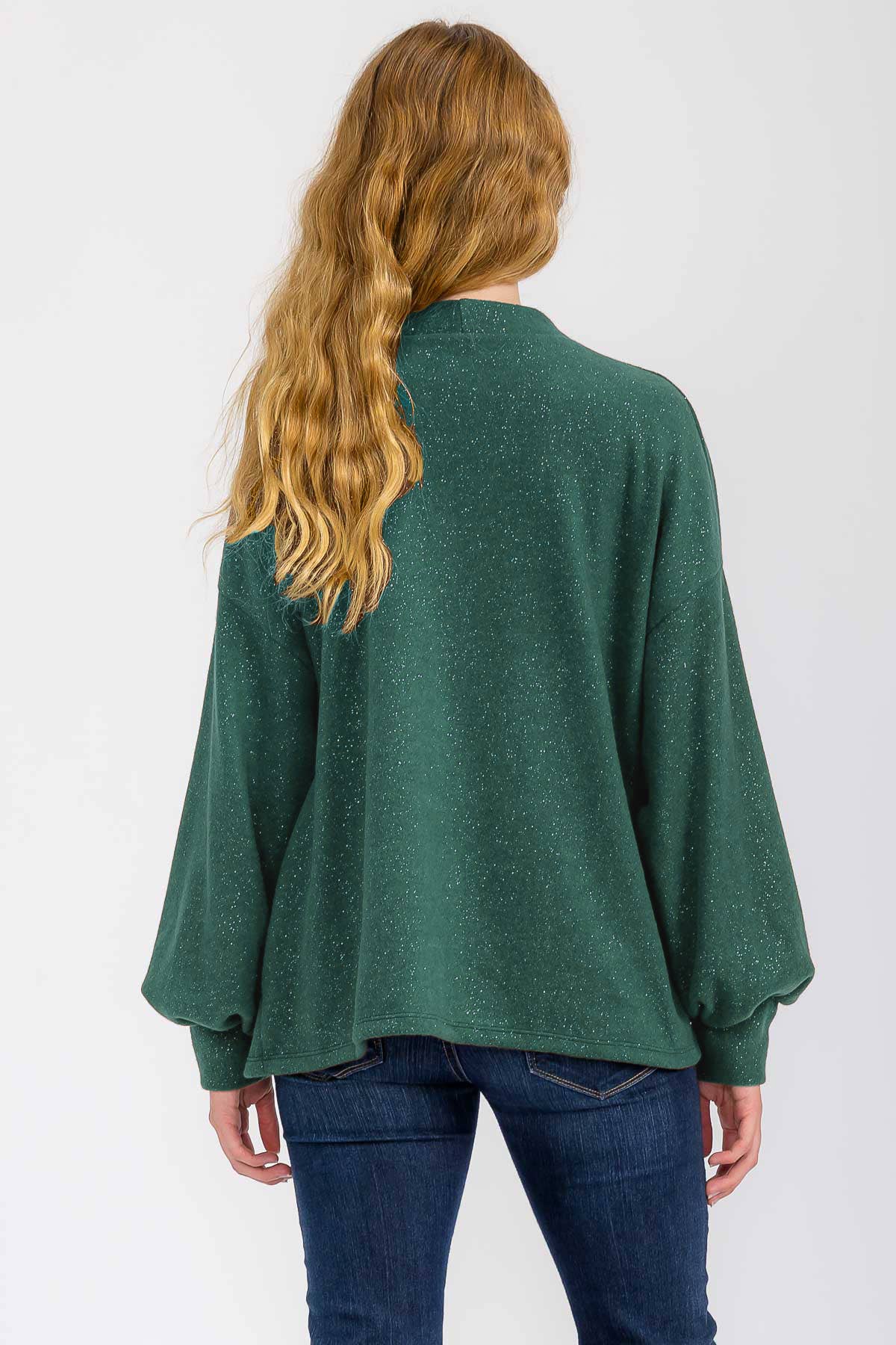 7th Ray – wholesale Cardigan – Women’s – Gold Glitter Detail Button Down Cardigan T604019