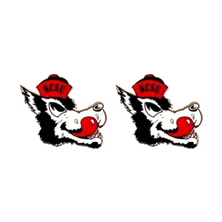 Boucles d'oreilles mascotte College Vault NC State pour la vente par Brianna Cannon
