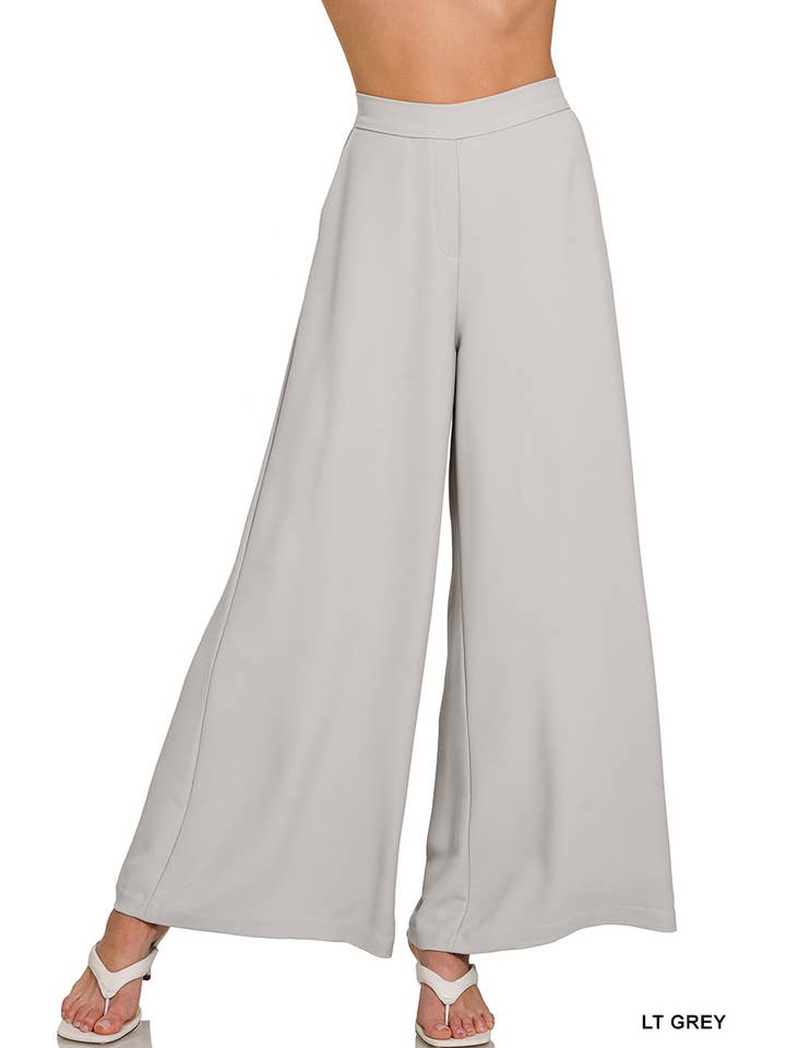 Vanilla Monkey - Wholesale Pants - Women's - Relaxed Fit Elastic Waisted Wide Leg Pants1