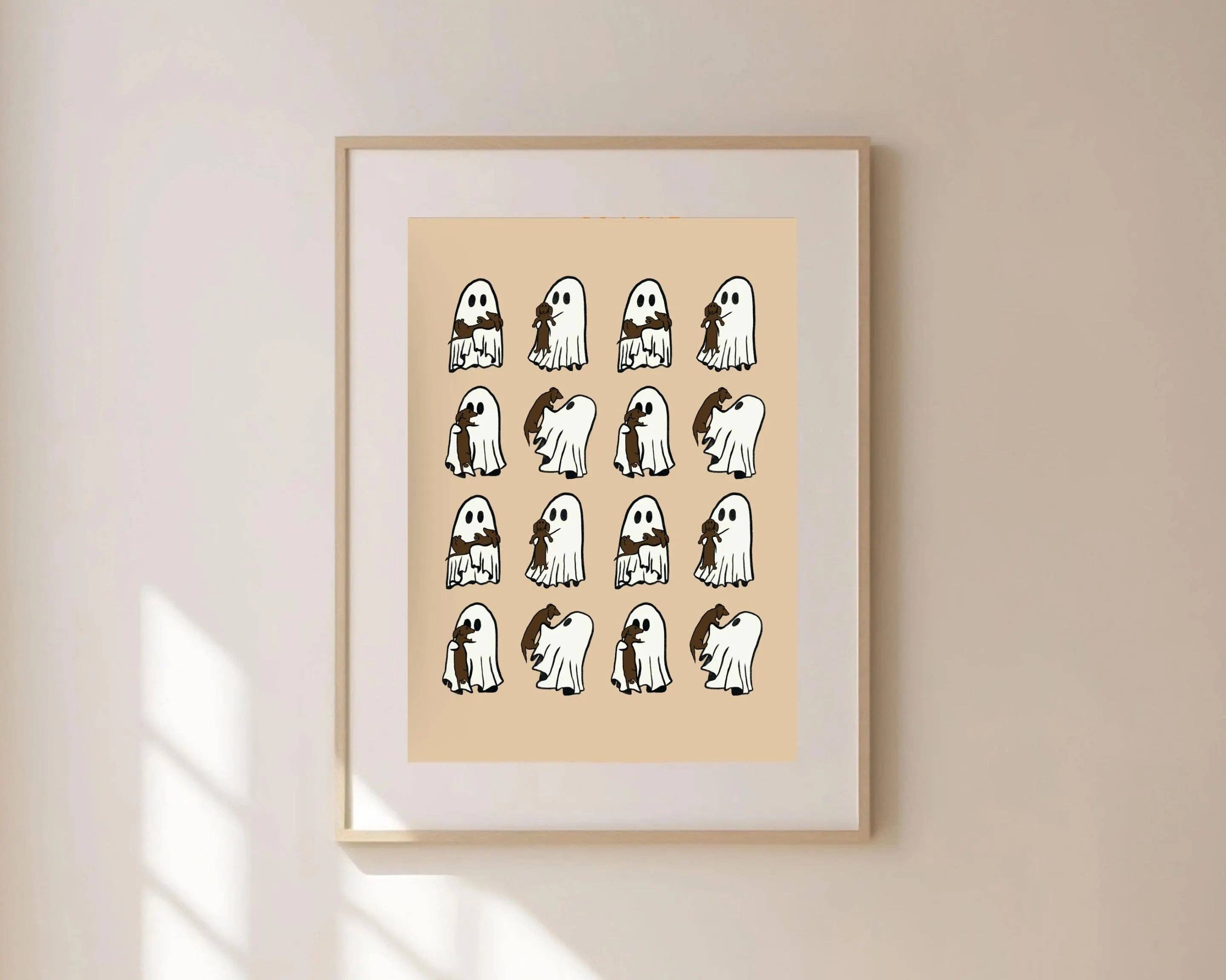 Olive Street Collective - Wholesale Art Print - Dachshund and Ghost Print3