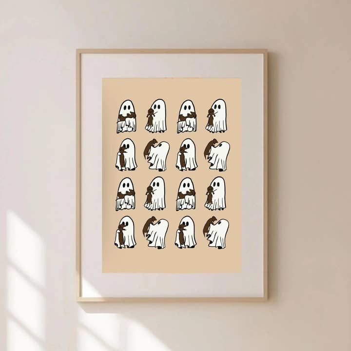 Olive Street Collective - Wholesale Art Print - Dachshund and Ghost Print3