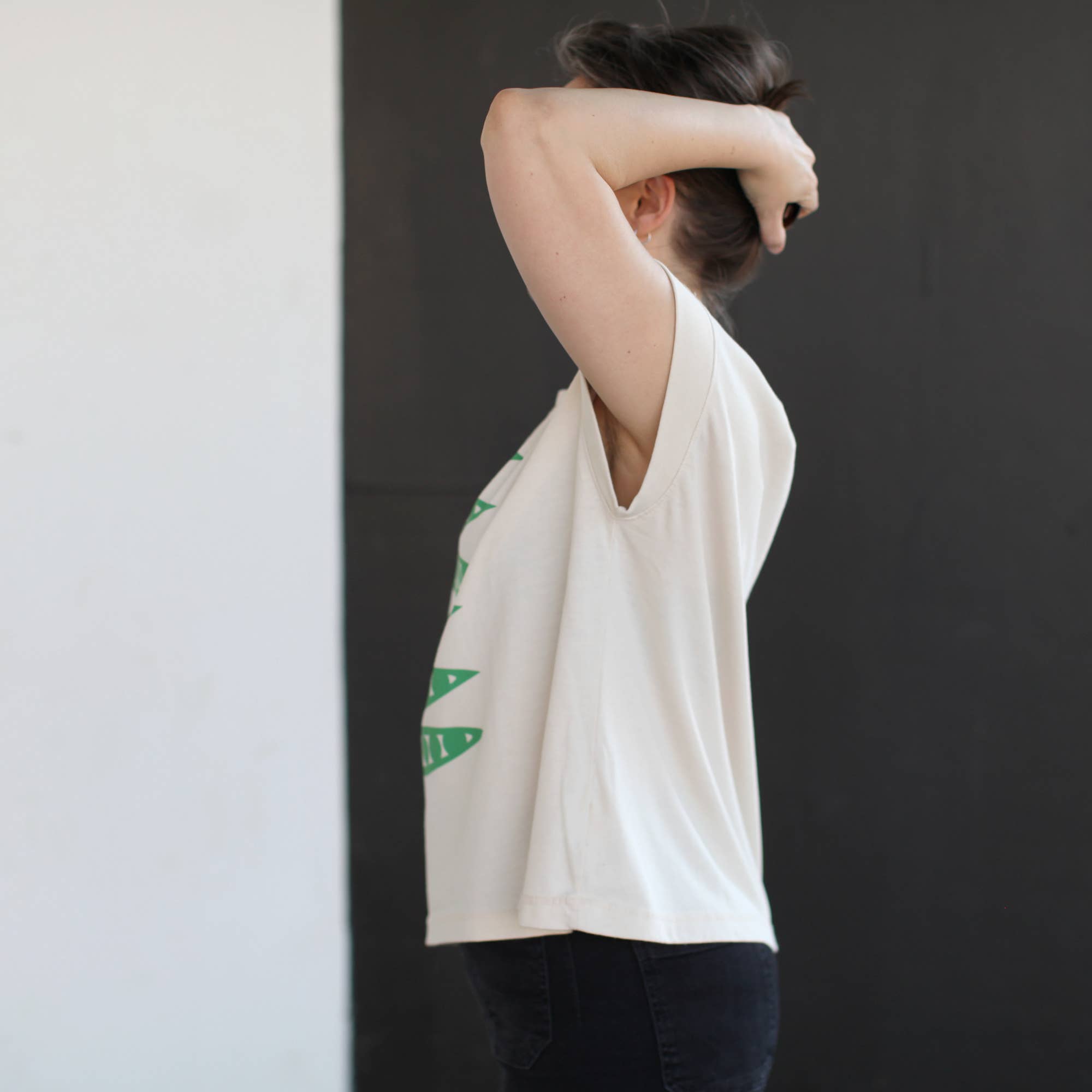 Blackbird Supply Co. - Wholesale T-shirt met print - Dames - Groene Erwten In Een Peul Tuinieren Losvallend Boxy T-shirt Natuurlijk3