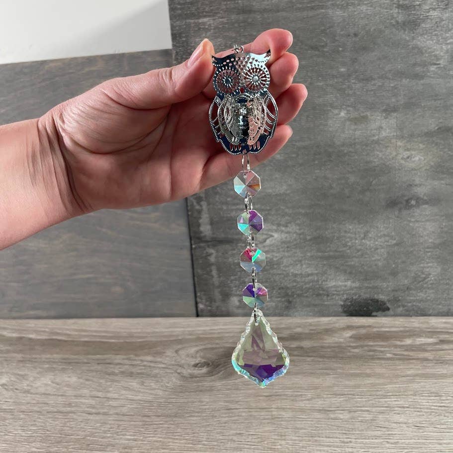 Keystone Crystals - Vente Attrape-soleil - Prismes suspendus à facettes et perles arc-en-ciel Suncatchers15