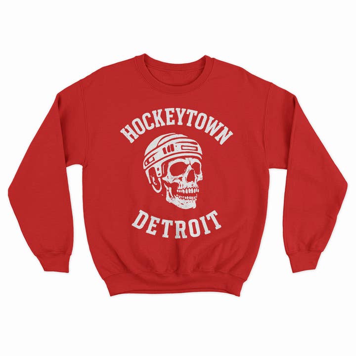 Hockeytown Detroit - Unisex Rundhals-Sweatshirt für den Großhandel von Live Love Michigan